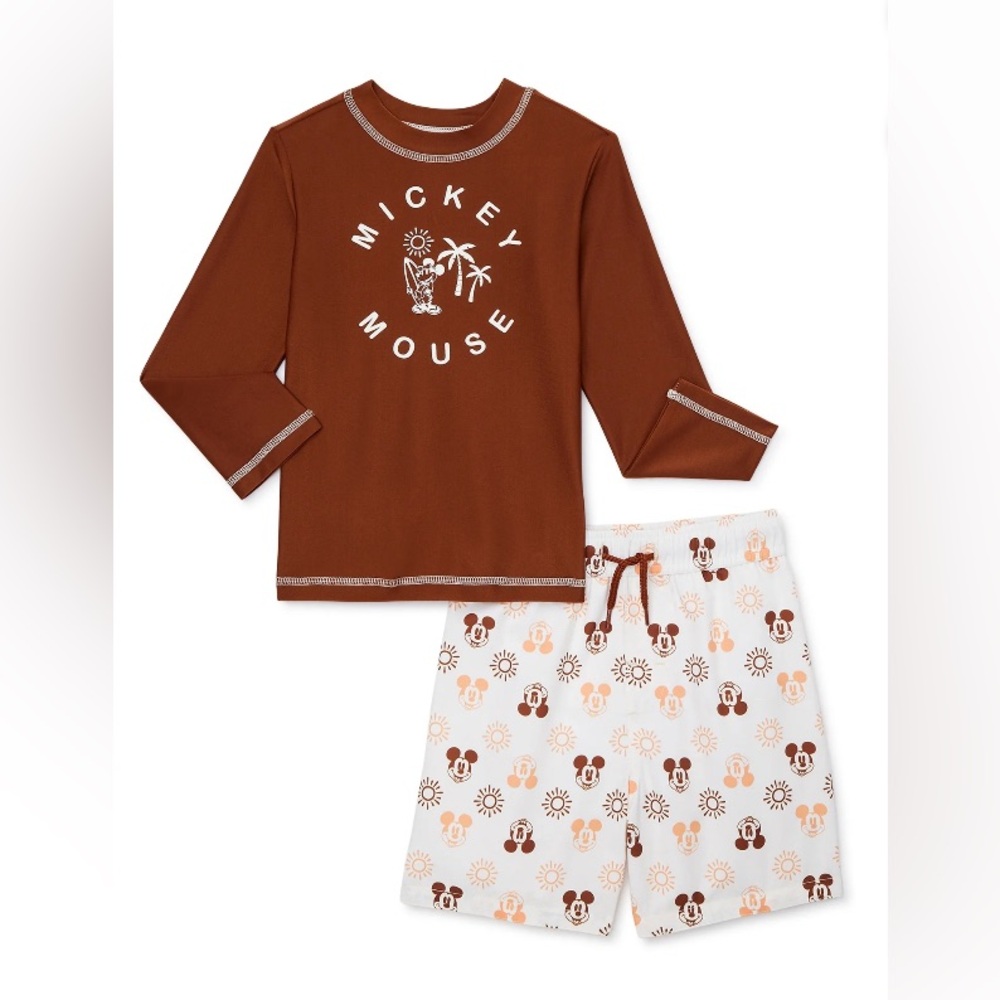 Disney Junior Mickey Mouse baby boys long sleeve swim set; size: various